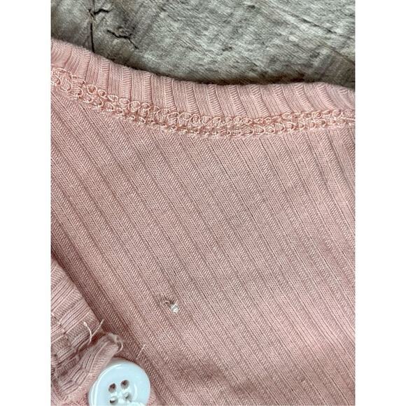 Lovely Pink Ribbed Knit & Sheer‎ Butterfly Appliques Dress 12-18 months Babycore - Picture 5 of 7